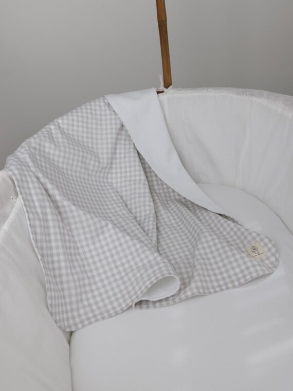 muestra - Mantita vichy gris
